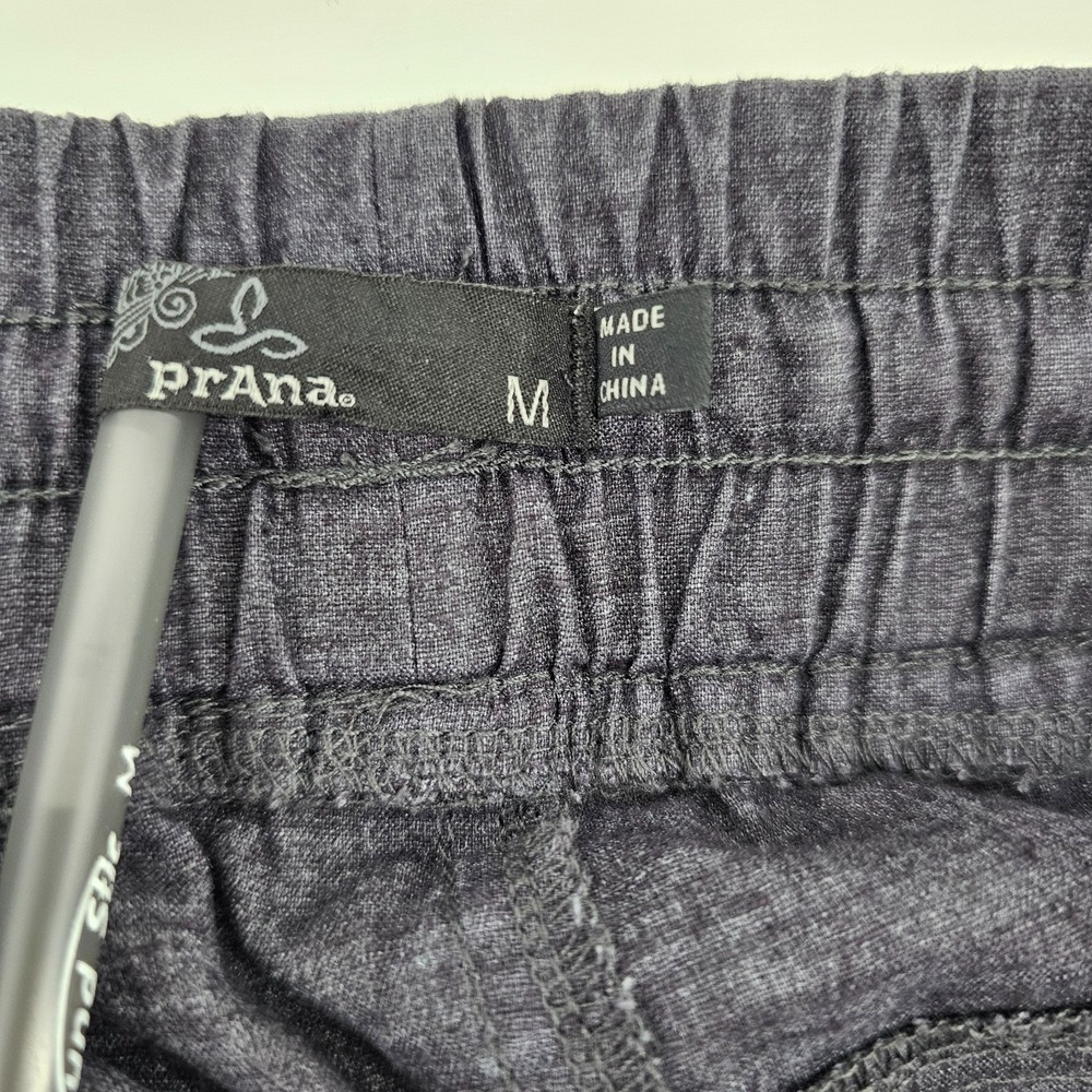 prAna Mantra Jogger Pants Drawstring Elastic Waist Hemp Blend Gray Size M - Picture 5 of 8